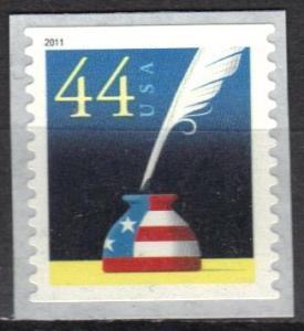 #4496, Single. \Patriotic Quill & Pen\ MNH .44 cent