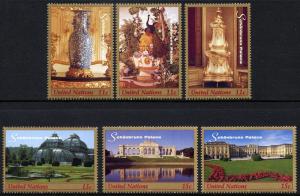 743a-f United Nations 1998 Schonnbrun Palace Booklet Singles MNH