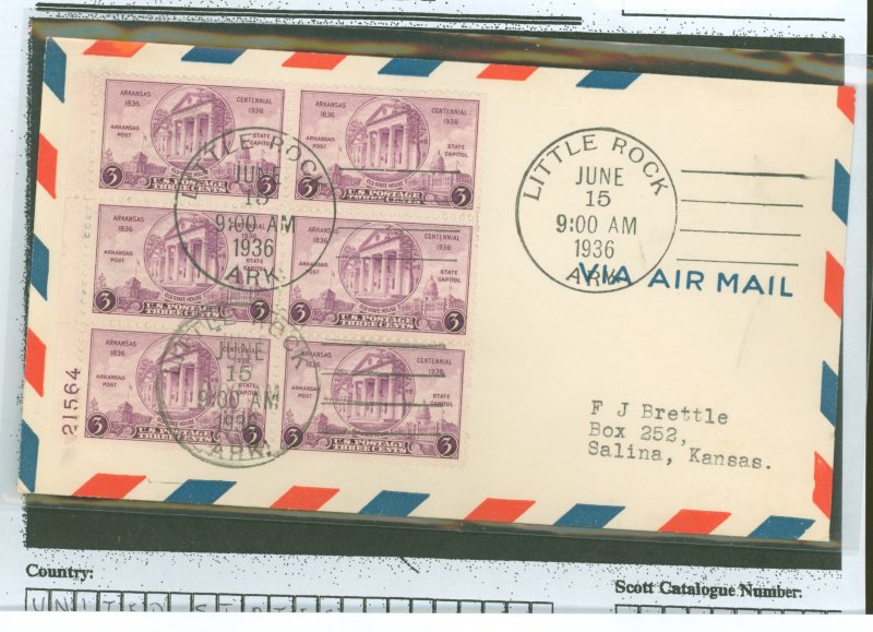 United States #782   (Fdc)