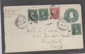 US  colorado springs, co 1917, 4 stamps, nice cover