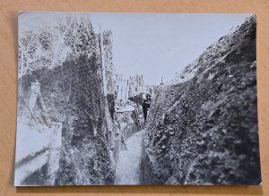 TRENCH WAR PHOTO WW1 Imperial German Soldiers Military Wartime Photograph