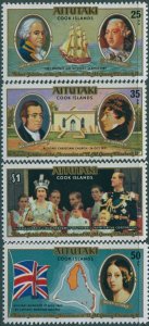 Aitutaki 1977 SG225-228 Silver Jubilee set MLH