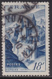 France 593 View of Conques 18Fr 1948