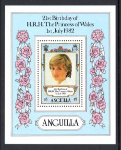 Anguilla 491 Princess Diana Souvenir Sheet MNH VF