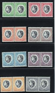 South West Africa - 1937 -, Coronation , Perfect MNH Pair set # 125-132