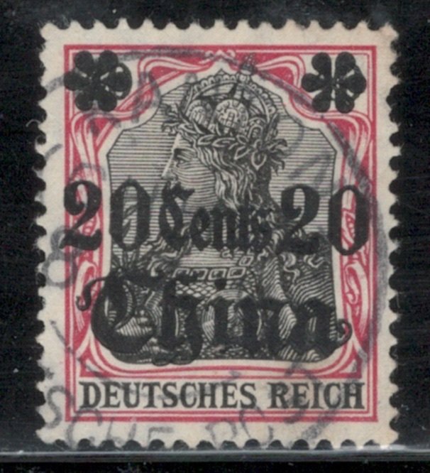 German Offices in China 1905 Surcharge 20c on 40pf Scott # 41 Used
