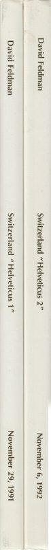 Helveticus Collection of Swiss Cantonals, David Feldman. 2 Volumes cplt. 