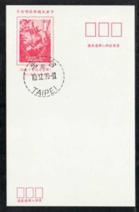 China Taiwan Monkey Postal Card FDC