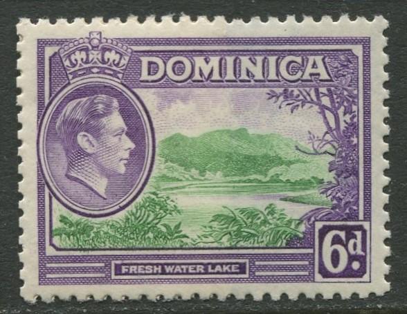 DOMINICA -Scott 104 - KGVI Definitive -1938 - MVLH - Single 6p Stamp