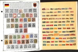 Germany Stamp Collection on 40 Regent Pages, 1872-1966 With DDR