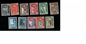 Malaya Pahang #72-82 MH cpl set