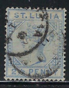 St Lucia 31 Used 1891 issue (an5224)