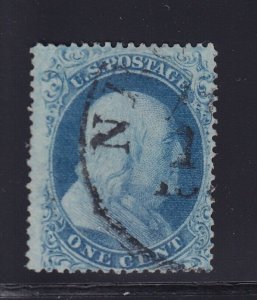 18 VF used neat light cancel with nice color cv $ 500 ! see pic !