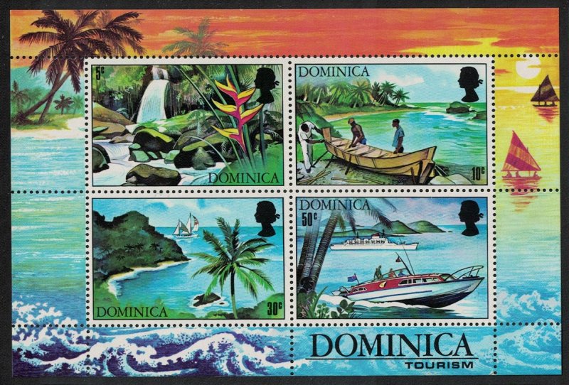 Dominica Sailing Fishing Flowers Tourism MS SG#MS331