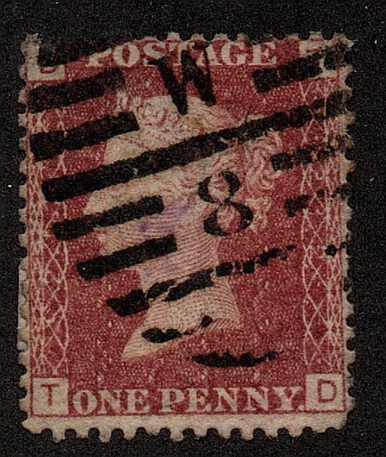 Great Britain #33 Plate 212 - Issue of 1864 - Used - SCV $15