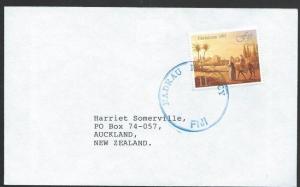 FIJI 1991 cover NADRAU P/AGENCY undated circle cancel......................50653