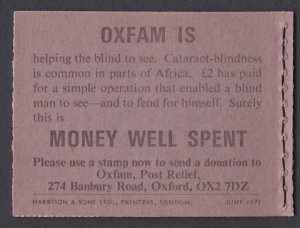 BK129 1971 Booklet MNH