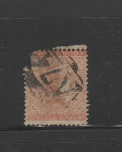 JAMAICA #4  1860  4p  QUEEN VICTORIA      F-VF  USED