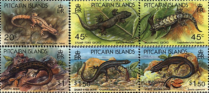 45260 MNH PITCAIRN Islas 1993 REPTILES