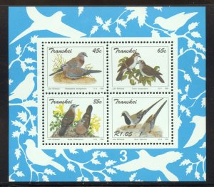 Transkei Scott 298a MNHOG S/S - 1993 Doves Issue - SCV $5.50