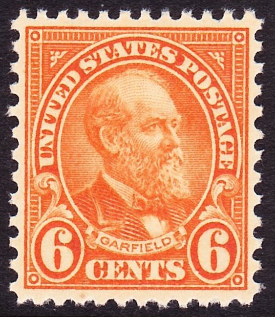 Scott 638, XF Unused NH, 6c Rotary