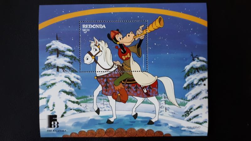 Disney - Redonda 1988. ** MNH Block/2