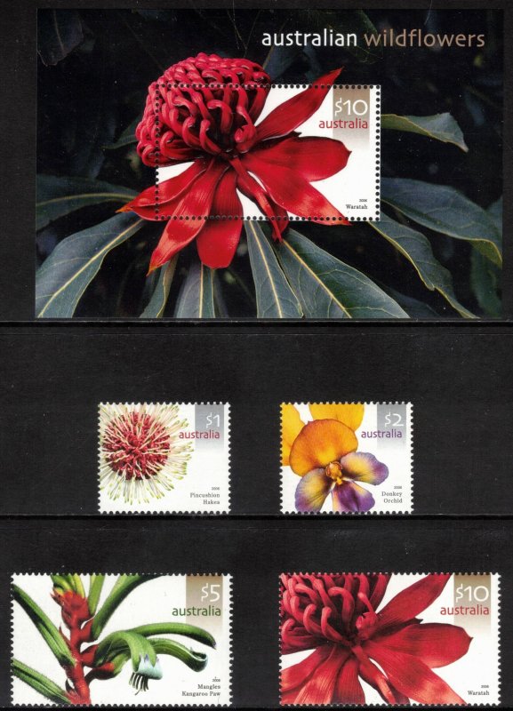 AUSTRALIA 2006 Flowers; Scott 2489-93, SG 2590-94; MNH