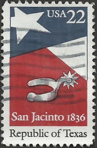 # 2204 USED REPUBLIC OF TEXAS 150TH ANNIV.