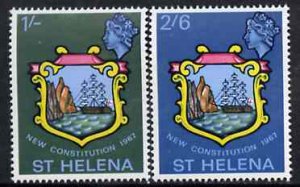 ST. HELENA - 1967 - New Constitution - Perf 2v Set - Mint Never Hinged