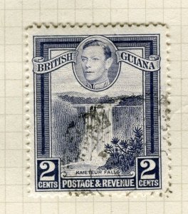 BRITISH GUIANA; 1938 early GVI Pictorial issue fine used 2c. value