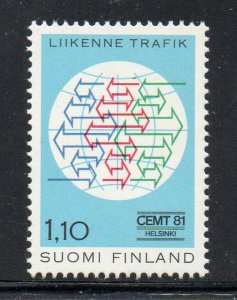 Finland Sc 657 1981 Traffic Conference stamp  mint NH