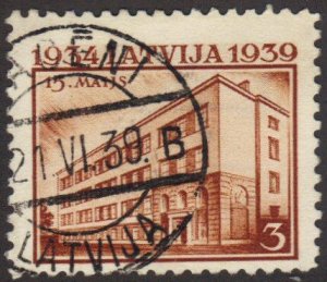 Latvia #207 used fine ACENI 1939 postmark