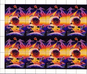 Russia #6083a 1992 Space  Joint issue with USA Sheet of 32 VFMNH