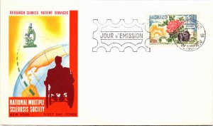 Monaco, Worldwide First Day Cover, Medical, Flowers