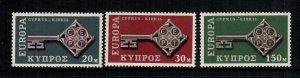 Cyprus  314 - 316  MNH cat $ 3.00