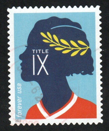 SC# 5671 - (58c) - 50th Anniversary Title IX - Soccer - Used Single Off Paper