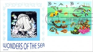 United States, Hawaii, First Day Cover, Fish, Marine Life