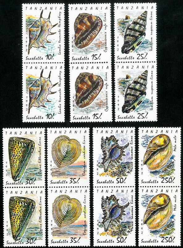 Tanzania Stamps # 940-6 MNH XF Lot of 9 Sets shells