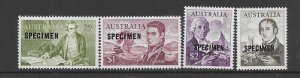 Australia  376-79  1965  set 4  (specimen)  VF  LH