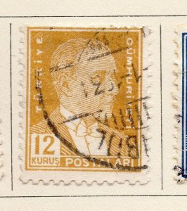 Turkey 1931-32 Early Issue Fine Used 12k. 247703