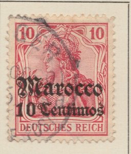 Morocco Morocco Germany Empire OFFICE IN MOROKKO 1906 WMK 10c Used A28P17F27582-