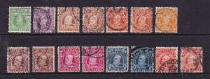 New Zealand a small lot of used Edwards 0.5d to 1/-