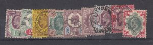 GB KEVII 1902 Set To 1/- DLR Chalky Paper CDS Fine Used BP9275