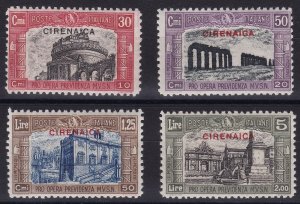 1929 Cyrenaica, n . 49/52 Militia II 4 values MNH / **