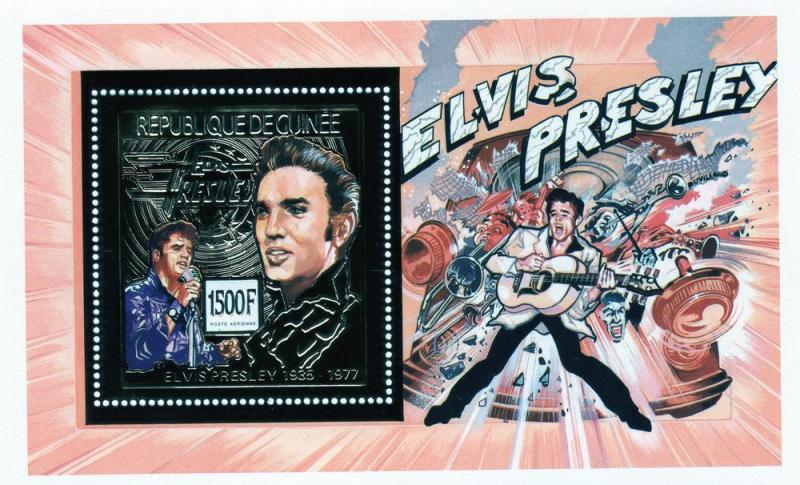 Guinea 1992 Elvis Presley SS Gold Perf.MNH Mi.# Block 419A 