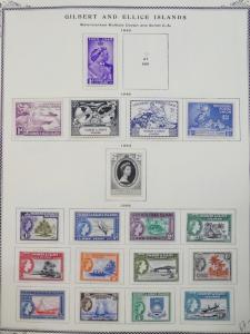 EDW1949SELL : GILBERT & ELLICE VF Mint & Used collection on album pages Cat $237