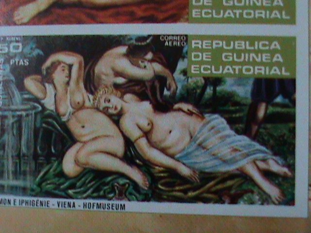 ​EQUARTORIAL GUINEA-FAMOUS NUDE ART PAINTING-PETER PAUL RUBENS -MNH -IMPERFS/S