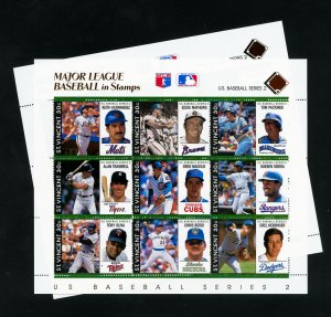 St Vincent Baseball Souvenir Stamp Sheets