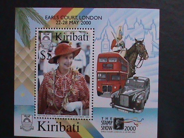 KIRIBATI 2000-REMEMBER ALWAYS-QUEEN ELIZABETH II MNH S/S- EARLS COURT-LONDON