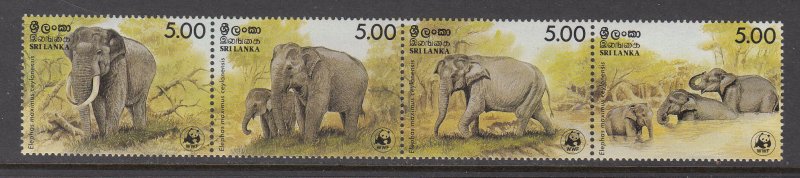 Sri Lanka Scott #803 MNH (Strip of 4)